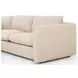 Ingel Antwerp Taupe 4 Piece Sectional with Ottoman