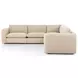 Ingel Antwerp Taupe 4 Piece Sectional with Ottoman