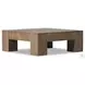 Abaso Rustic Wormwood Oak Small Square Coffee Table
