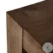 Abaso Ebony Rustic Wormwood Oak Small Square Coffee Table