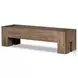 Abaso Rustic Wormwood Oak 70" Accent Bench