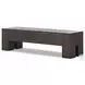 Abaso Ebony Rustic Wormwood Oak 70" Accent Bench