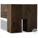 Abaso Ebony Rustic Wormwood Oak Large 90" Accent Bench