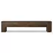 Abaso Ebony Rustic Wormwood Oak Large 90" Accent Bench