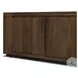 Abaso Ebony Rustic Wormwood Oak 95" Media Console
