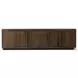 Abaso Ebony Rustic Wormwood Oak 95" Media Console