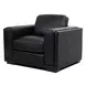Luca Black Leather Living Room Set
