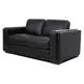 Luca Black Leather Living Room Set