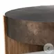 Bingham Distressed Iron Large Round Coffee Table