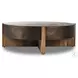 Bingham Distressed Iron Large Round Coffee Table