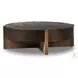 Bingham Distressed Iron Large Round Coffee Table