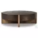 Bingham Distressed Iron Large Round Coffee Table