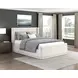 Carmel Beige Queen Upholstered Platform Bed
