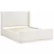 Carmel Beige Queen Upholstered Platform Bed