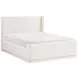 Carmel Beige Queen Upholstered Platform Bed