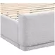Carmel Light Gray California King Upholstered Platform Bed