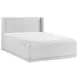 Carmel Light Gray California King Upholstered Platform Bed