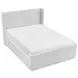 Carmel Light Gray California King Upholstered Platform Bed