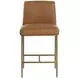Corvin Tan Leather Upholstered Counter Height Stool