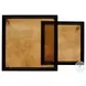 Dalston Amber Cast Glass Round Nesting End Table Set