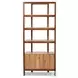 Reza Smoked Honey Parawood Bookcase
