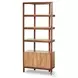 Reza Smoked Honey Parawood Bookcase