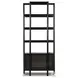 Reza Worn Black Parawood Bookcase