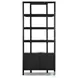 Reza Worn Black Parawood Bookcase