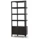Reza Worn Black Parawood Bookcase