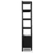 Reza Worn Black Parawood Bookcase