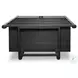 Reza Worn Black Parawood Bookcase