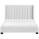 Emerson Beige Queen Upholstered Low Profile Bed