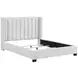 Emerson Beige Full Bed Upholstered Low Profile Bed