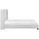Emerson Beige Full Bed Upholstered Low Profile Bed