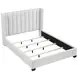 Emerson Beige Full Bed Upholstered Low Profile Bed