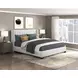 Emerson Beige Eastern King Upholstered Low Profile Bed