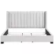 Emerson Beige Eastern King Upholstered Low Profile Bed
