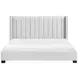 Emerson Beige Eastern King Upholstered Low Profile Bed