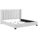 Emerson Beige Eastern King Upholstered Low Profile Bed
