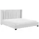 Emerson Beige Eastern King Upholstered Low Profile Bed