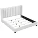 Emerson Beige Eastern King Upholstered Low Profile Bed