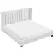 Emerson Beige Eastern King Upholstered Low Profile Bed