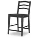 Halifax Flax and Java Counter Height Chair Set of 2
