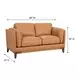 Pendry Carmel Saddle Leather 68" Loveseat