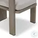 Tahana Hayes Fog Performance Fabric Outdoor Dining Armchair