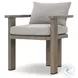 Tahana Hayes Fog Performance Fabric Outdoor Dining Armchair