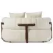 Doss Altro Snow Upholstered Media Lounger