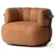Doss Palermo Cognac Swivel Chair