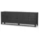 Ezri Black Oak 6 Door Sideboard