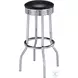 2405 Black and Chrome Bar Table Set